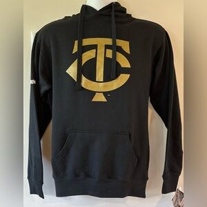 Stitches Men’s Minnesota Twins Black/Gold Hoodie NWT Various Sizes